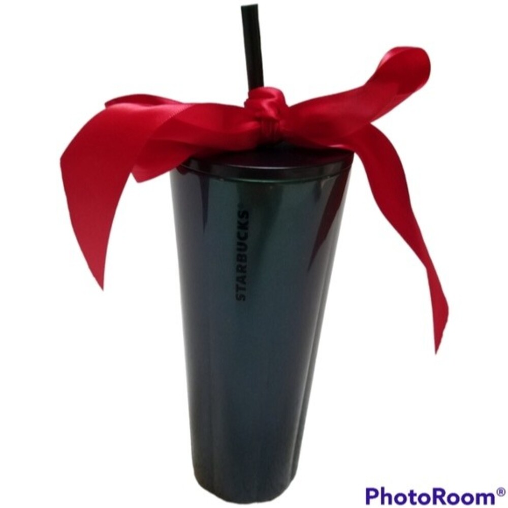 Starbucks 2020 Christmas Holiday Sparkle Green Stainless-Steel 24 Oz Tumbler